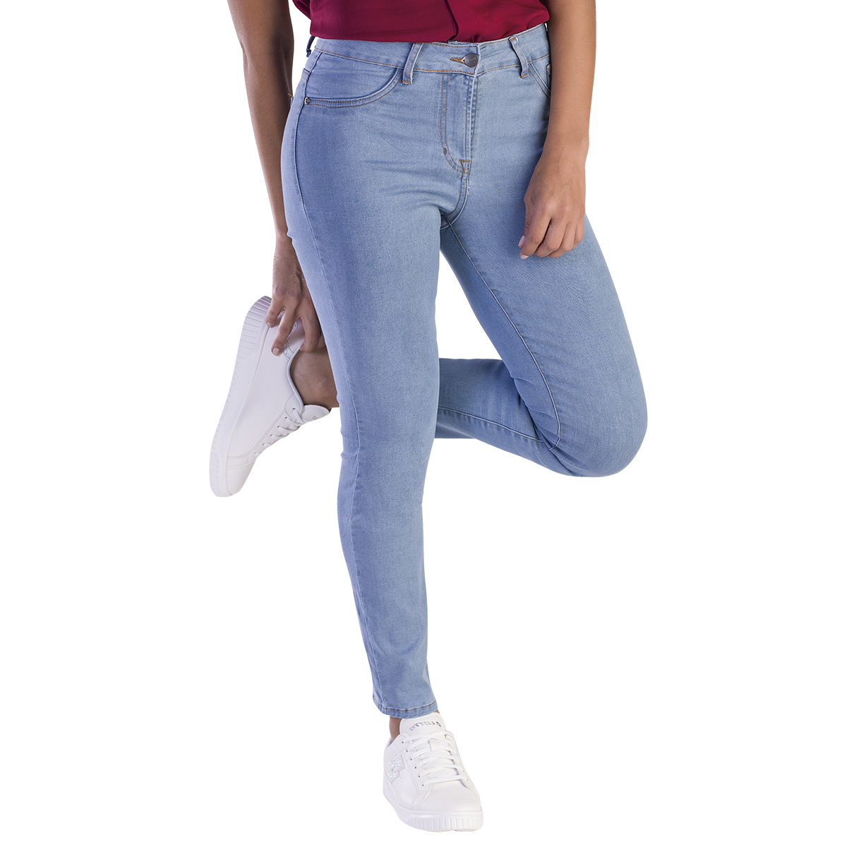 Mezclilla Azul Claro Pantalon De Mezclilla Slim Jean Slim Azul