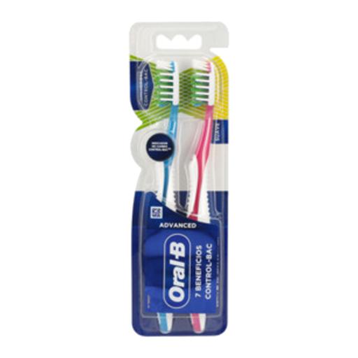 Cepillo Dental Beneficios Control-Bac Oral b X2 Uds en Tipti Tipti